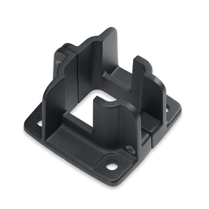 Platine aluminium robuste pour clôture panneau composite