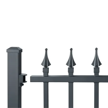 Poteau alu à sceller H1m36 clôture Tradition | Easy Clôture