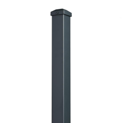 Poteau alu à sceller H1m36 clôture Tradition gris anthracite