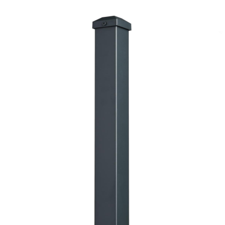 Poteau alu à sceller H1m36 clôture Tradition gris anthracite Poteau alu à sceller H1m36 clôture Tradition gris anthracite