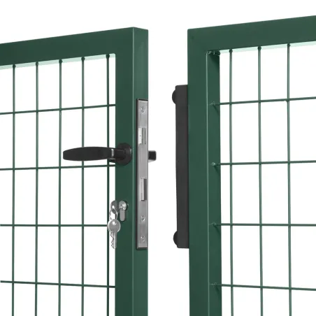 Portail grillagé passage 3 m vert