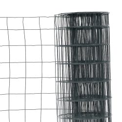 Grillage en rouleau maille 100x100 mm gris anthracite