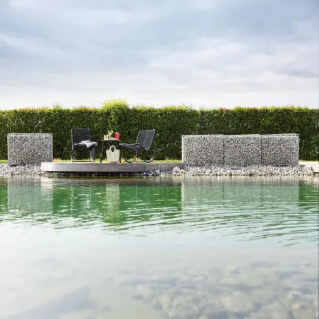 Grille cage gabion pas cher, déco jardin gabion extérieur