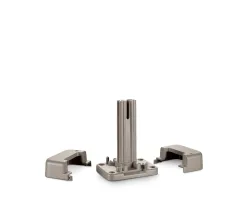 Platine aluminium poteau 70x50mm