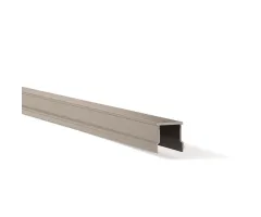 Glissière aluminium pour poteau 70x50mm