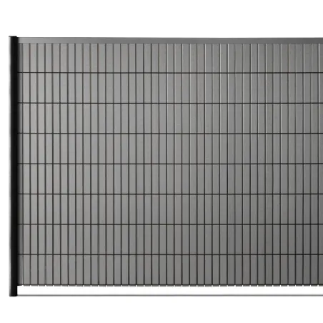 Lattes bois composite occultation panneau double fil | Easy Clôture