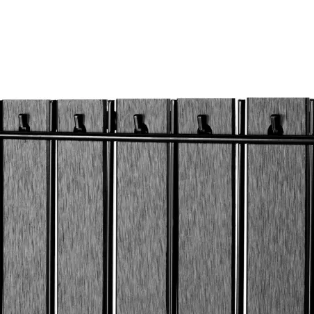 Lattes bois composite occultation panneau double fil | Easy Clôture