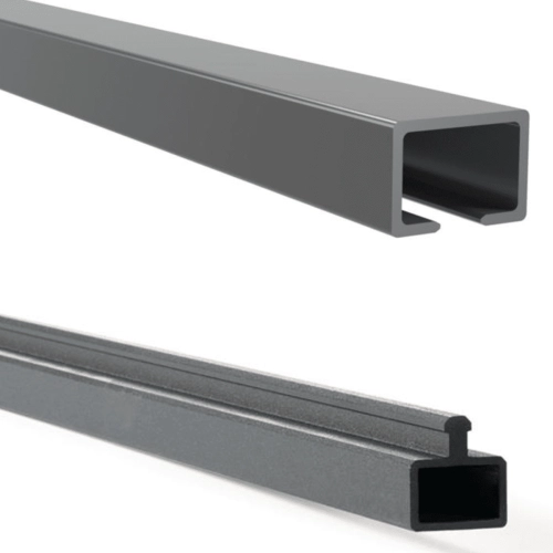 Lisses basse et haute aluminium pour poteau aluminium | Easy Clôture