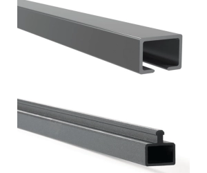 Lisses basse et haute aluminium pour poteau aluminium | Easy Clôture