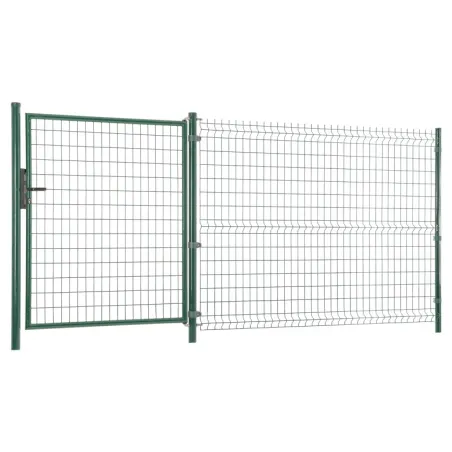 Collier Ø 60mm grillage rigide et portillon vert