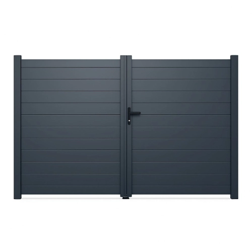 Portail battant aluminium plein XL | Easy Clôture