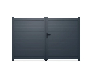 Portail battant aluminium plein XL | Easy Clôture