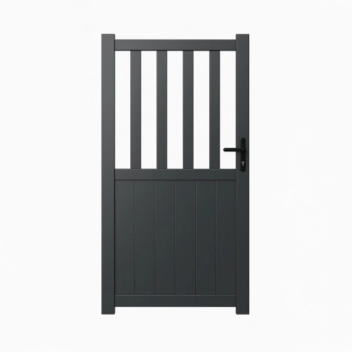 Portillon aluminium semi ajouré | Easy Clôture