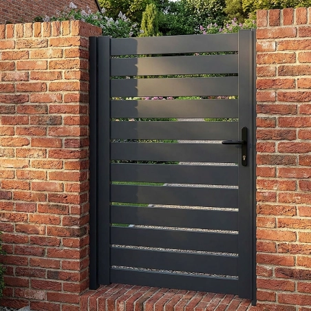 Portillon aluminium ajouré | Easy Clôture