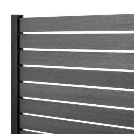 Kit clôture ajourée lame composite coextrudée sur platine | Easy Clôture