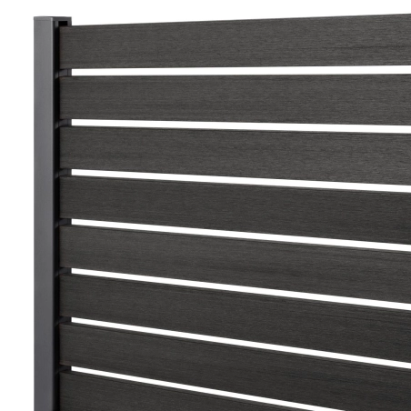 Kit clôture ajourée lame composite coextrudée sur platine | Easy Clôture