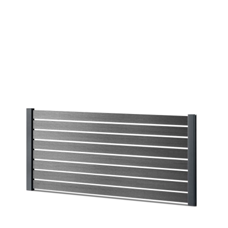 Kit clôture ajourée lame composite coextrudée sur platine | Easy Clôture