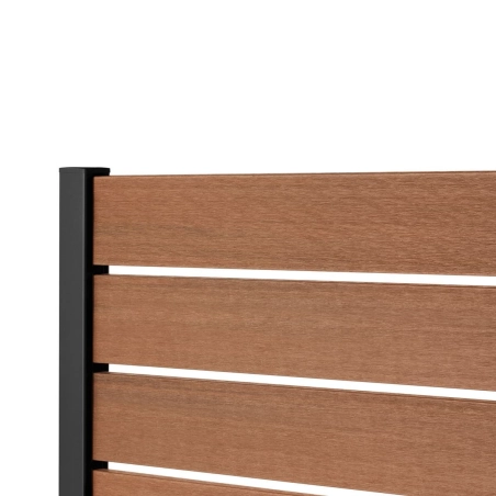 Kit clôture ajourée lame composite coextrudée sur platine | Easy Clôture