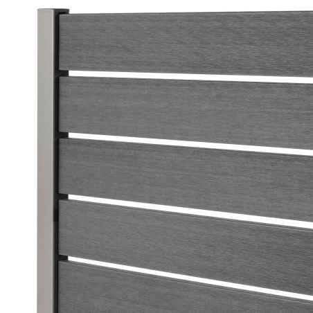 Kit clôture ajourée lame composite coextrudée sur platine | Easy Clôture