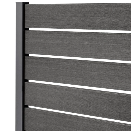 Kit clôture ajourée lame composite coextrudée sur platine | Easy Clôture