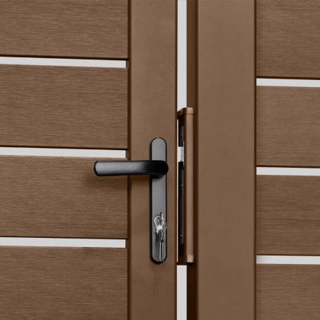 Portillon composite lame ajourée | Easy Clôture