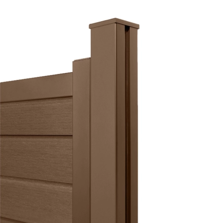 Poteau aluminium 100x100 mm