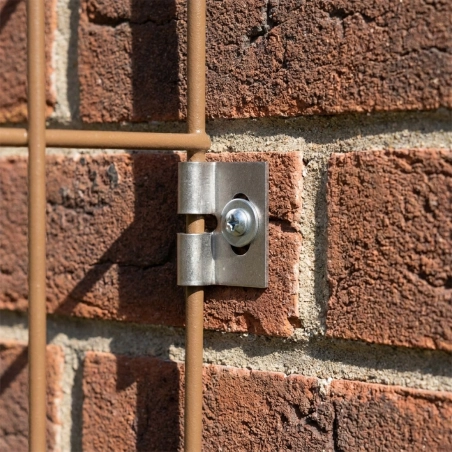 Fixation murale inox pour clôture rigide | Easy Clôture