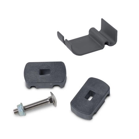 Kit clôture brise vue avec soubassement Kombi + | Easy Clôture