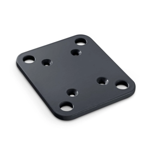 Platine 120x100 pour poteau aluminium 70x50 mm | Easy Clôture