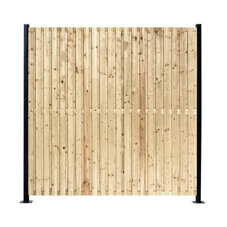 Panneau bois occultant réversible 180x180 cm | Easy Clôture