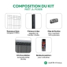 Kit panneau rigide Ø 5 mm occultation composite | Easy Clôture