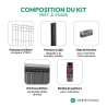 Kit panneau rigide Ø 4/5 mm occultation composite | Easy Clôture