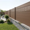 Kit clôture bois composite et lame décorative Azural sur platine