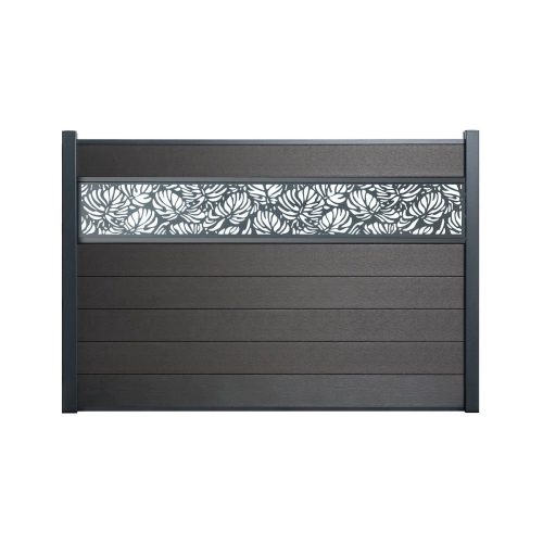 Kit clôture bois composite Tropical sur platine | Easy Clôture