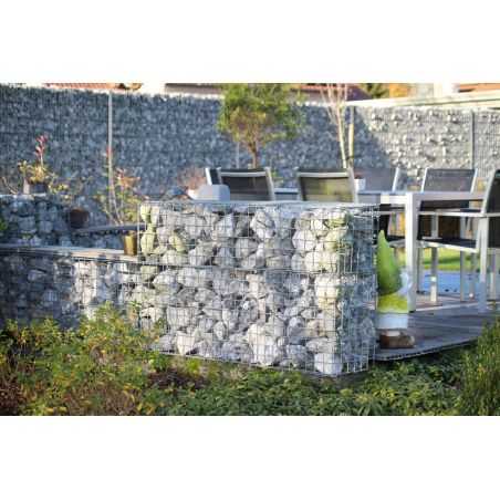 Gabion décoratif rectangulaire longueur 60 x hauteur 30 cms Gabion décoratif rectangulaire longueur 60 x hauteur 30 cms