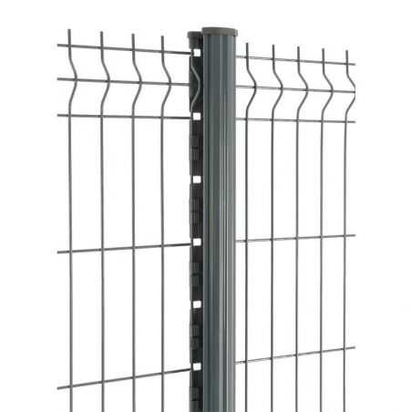 panneau et poteau de clôture panneau rigide gamme Easy PRO 5 - gris panneau et poteau de clôture panneau rigide gamme Easy PRO 5 - gris