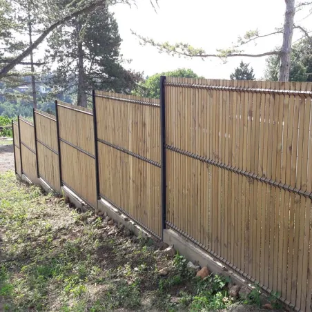 Kit occultation lattes bois épaisseur 8mm