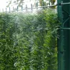 Haie synthétique sur clôture