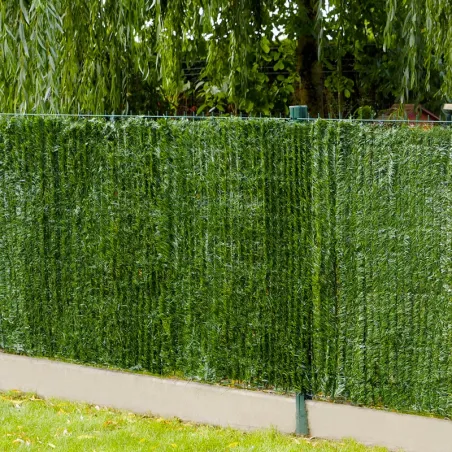 Occultation haie artificielle sur grillage