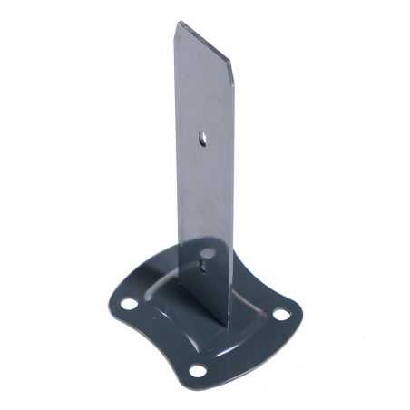 Platine pour poteaux à clips Easy Pro Clip gris anthracite