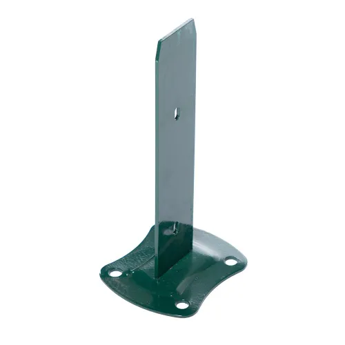 Platine poteau à clips vert